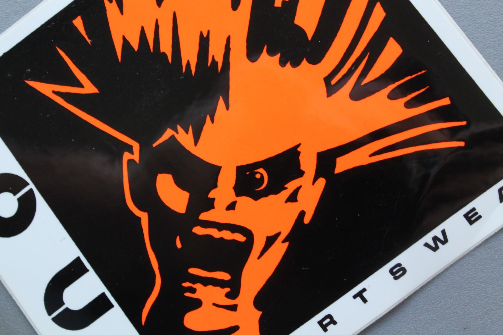 Loud Sports Wear Clothing Skate Neon Orange 80’s OG V69B Vintage Surfing STICKER