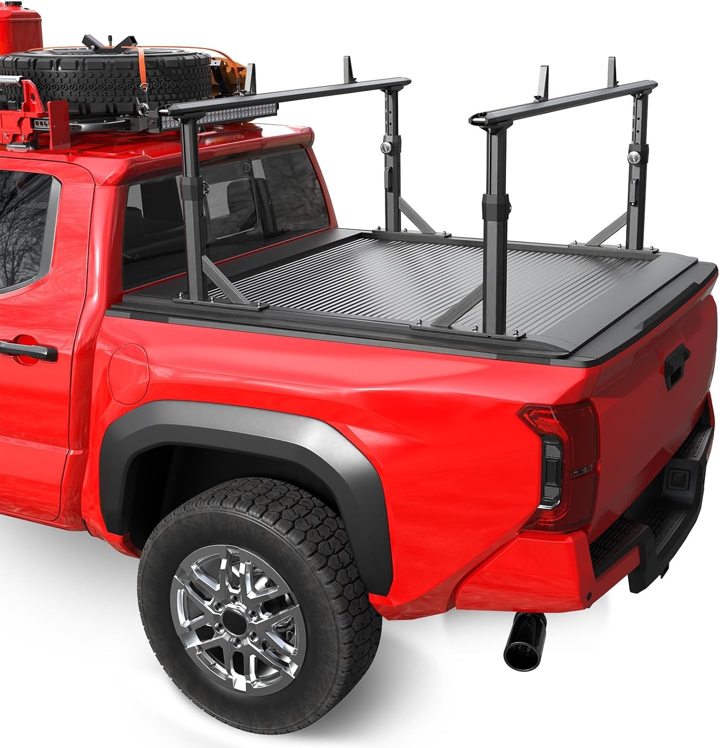 Truck Bed Rack Fit for Toyota Tacoma Jeep Gladiator with Tonneau Cover 800 LBS