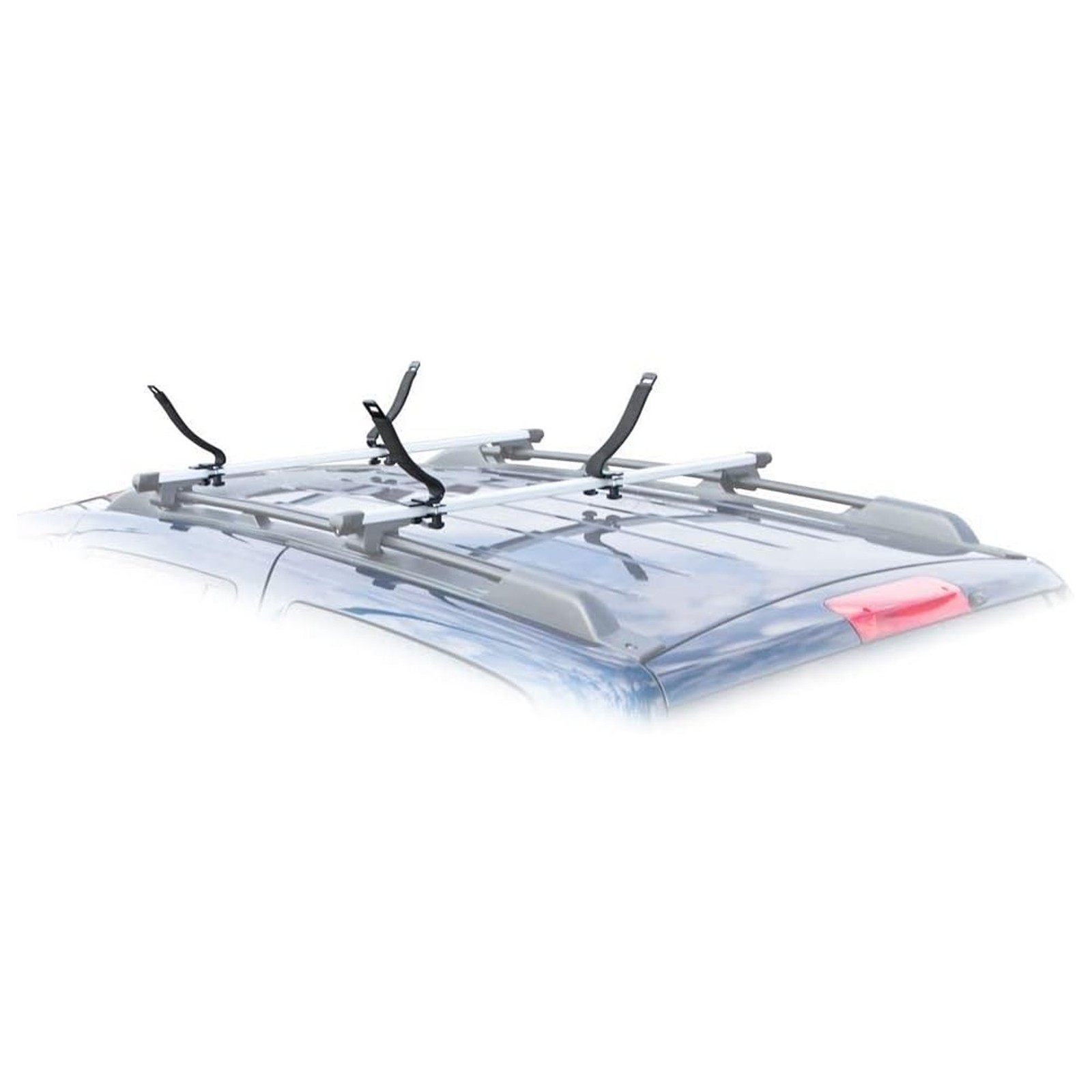 Elevate Outdoor V-Rack Single Kayak or Canoe Carrier Roof Rack with Support Bars