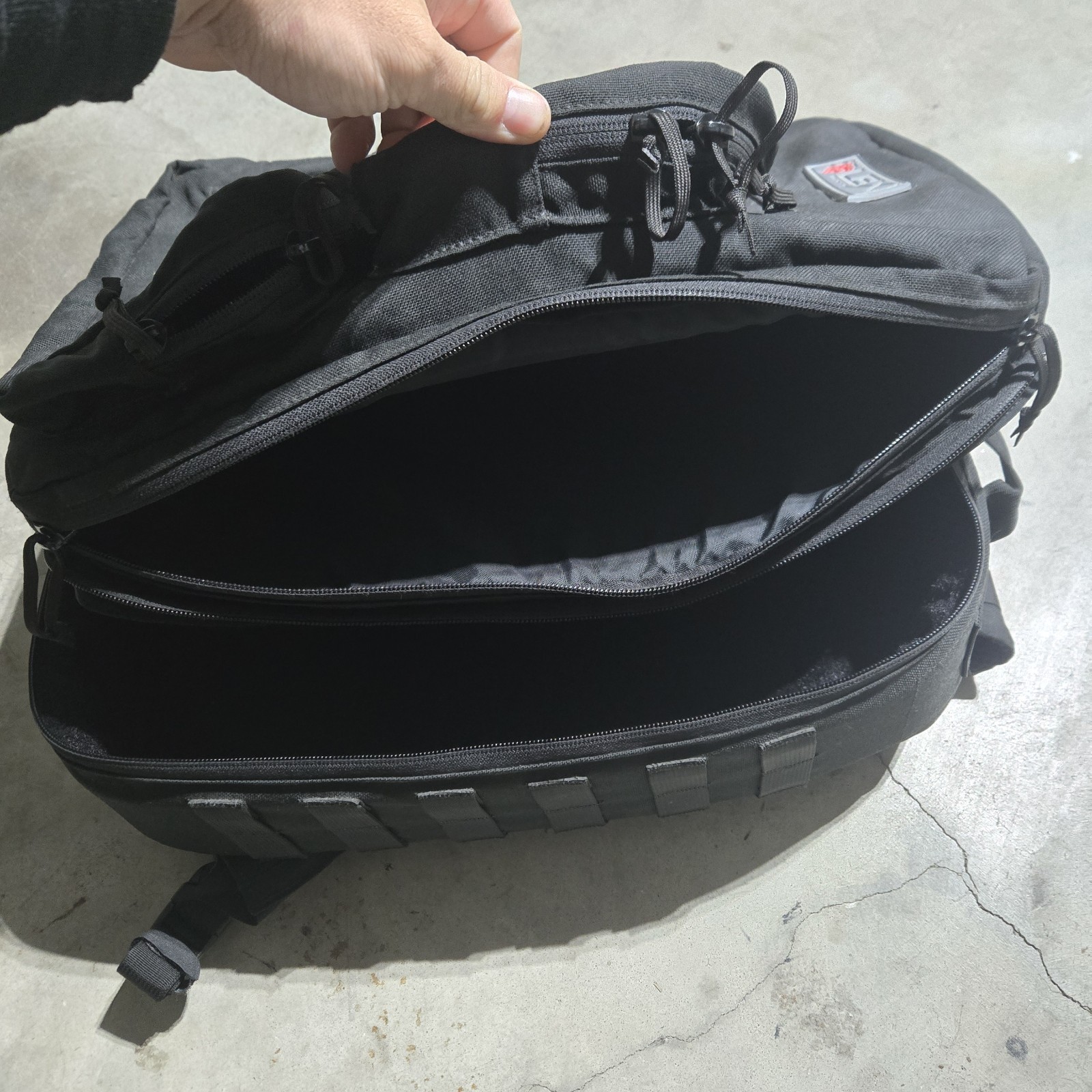 LBX Transporter Backpack Black Great Condition Made In Peru Has Good Form
