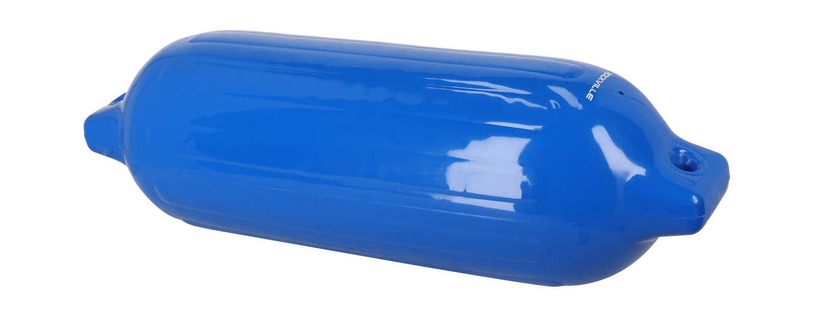 (2) Rockville FEN185-BLUE 8.5″ x 27″ Boat Fenders + 10 Foot Line Marine Bumpers