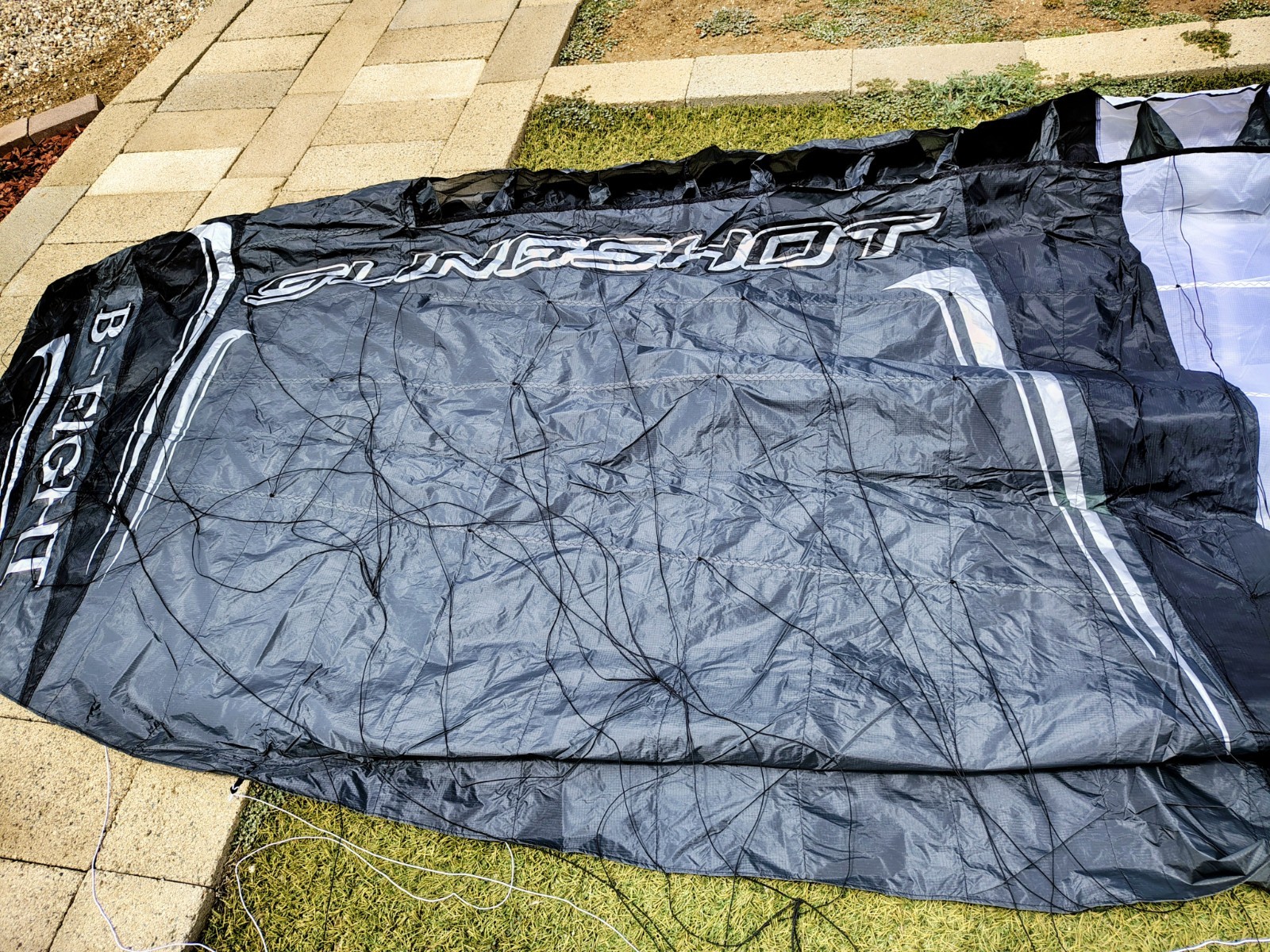 Slingshot B 8 Meter Ram Air Foil Kite 4 Line With Bar