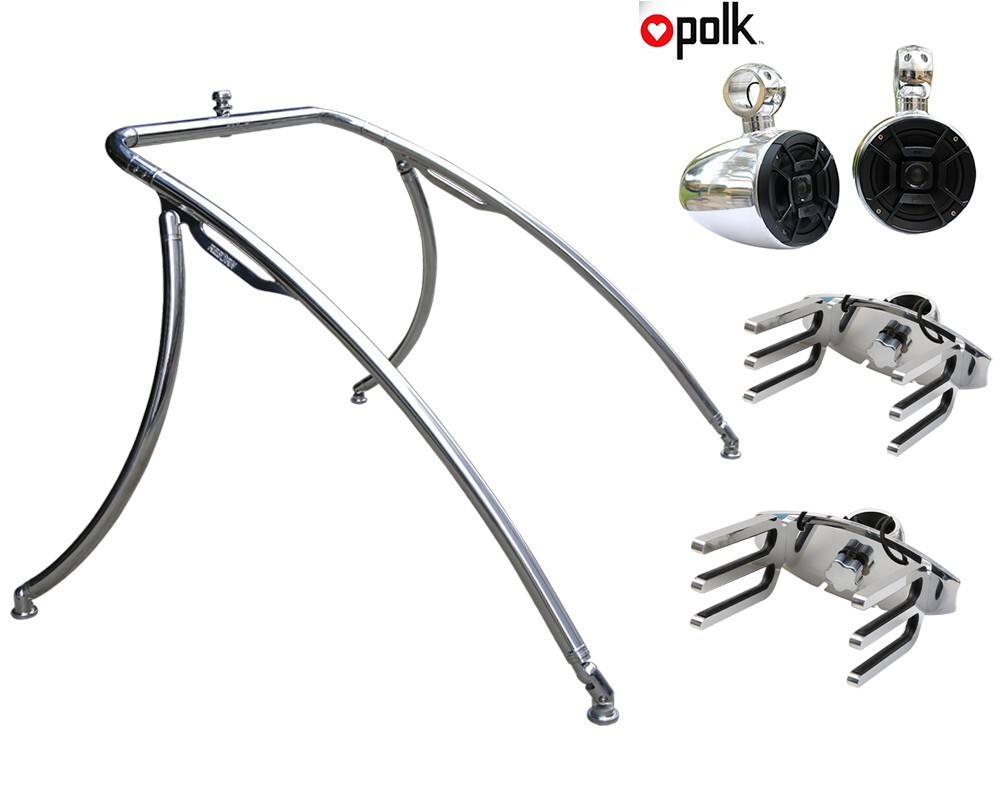 Sale Ends 7/31 Reborn Elevate Wakeboard Tower +2 Wakeboard Racks +Polk Speakers