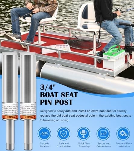 3/4″ Boat Seat Pin Post Fits for Most Marine Boat Seat Pedestal Base Mount – Boa