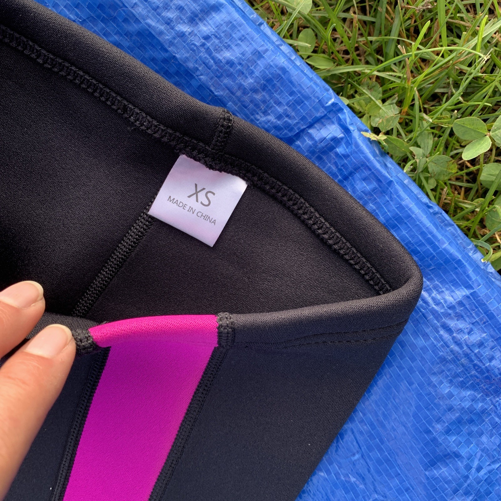 Dive and Sail Wet Suit Pants Size women X-Small Neoprene Black w/pink New No Tag