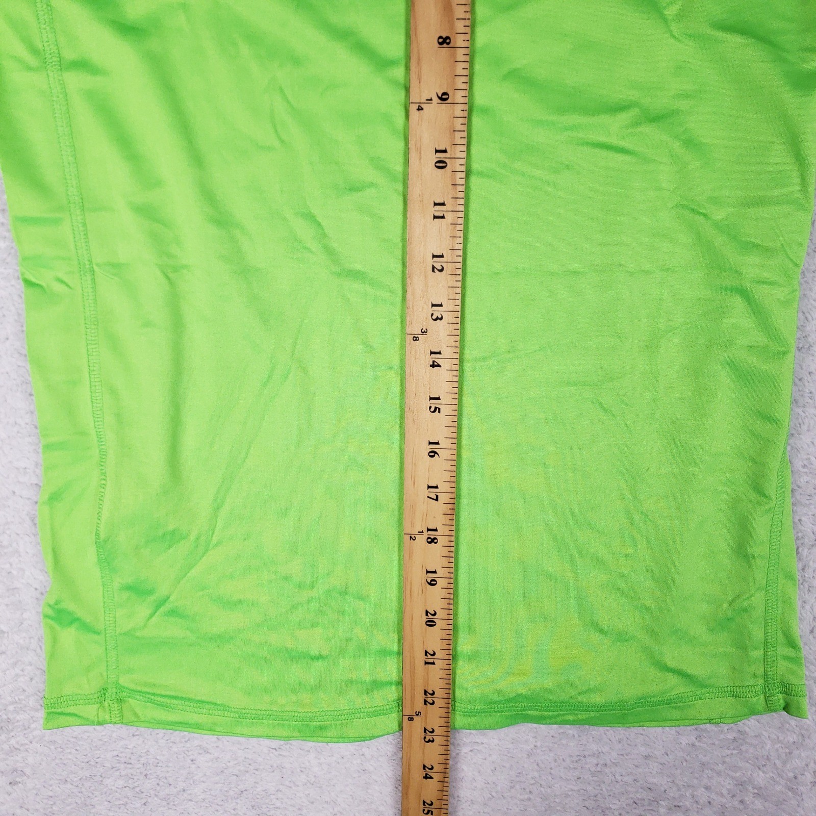 Cusma Rash Guard XG Long Sleeve Neon Green Orange Anchor UPF 50 Y2K Surf