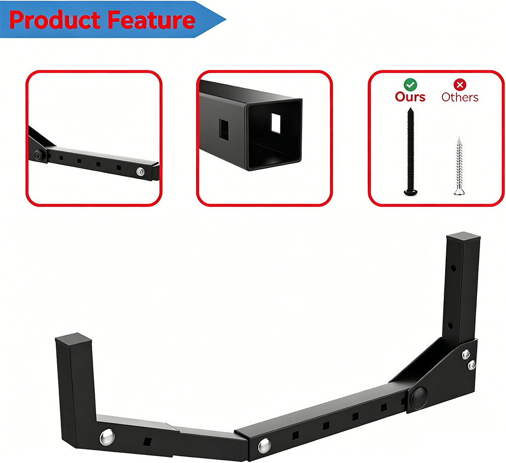 Rack Kayak Hooks Foldable Metal Wall Mount Kayak Storage For Kayak Surfboard