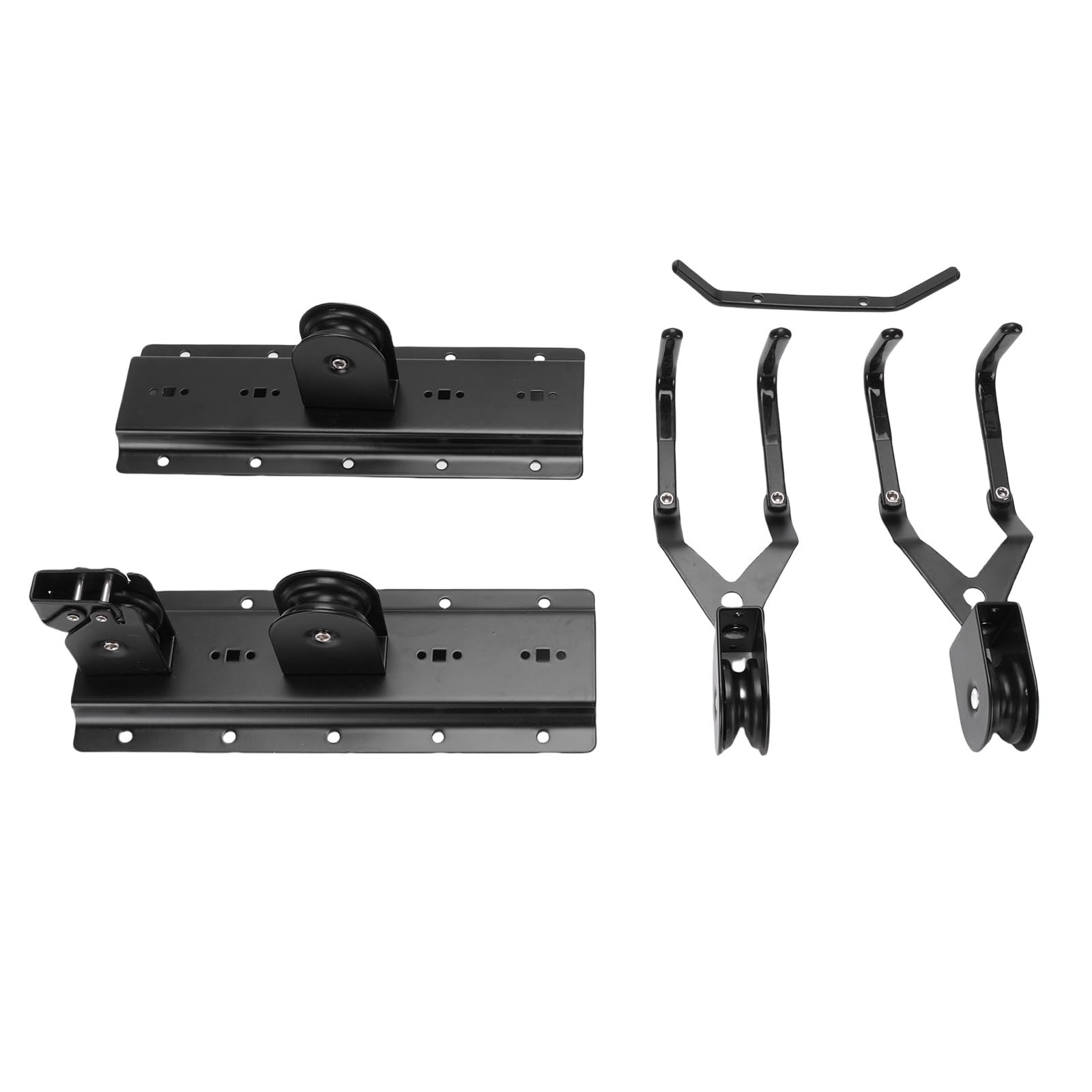 Cargo Box Storage, Heavy Duty Garage Pulley Lift System with 150 Lbs Capacity…