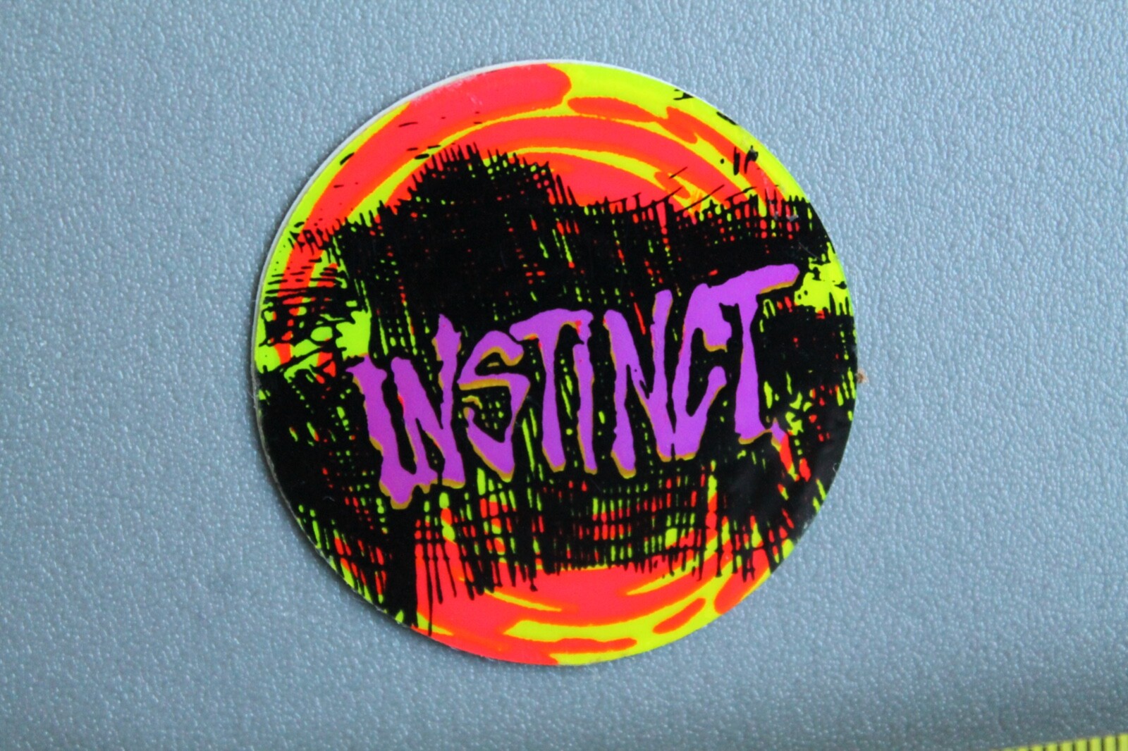 Instinct Surfboards Shaun Tomson Neon Pink Orange V58A Vintage Surfing STICKER