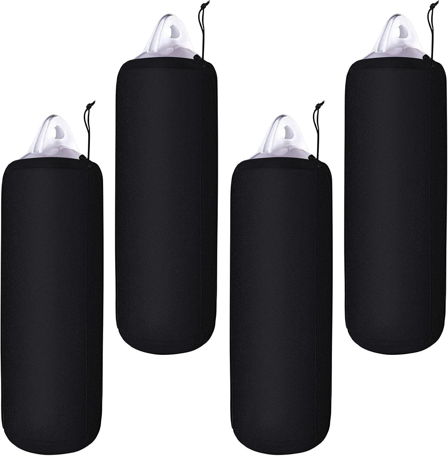 Woanger 4 Packs Boat Fender Cover 8″ X 20″ Fleece Marine Bumper Covers for Cente