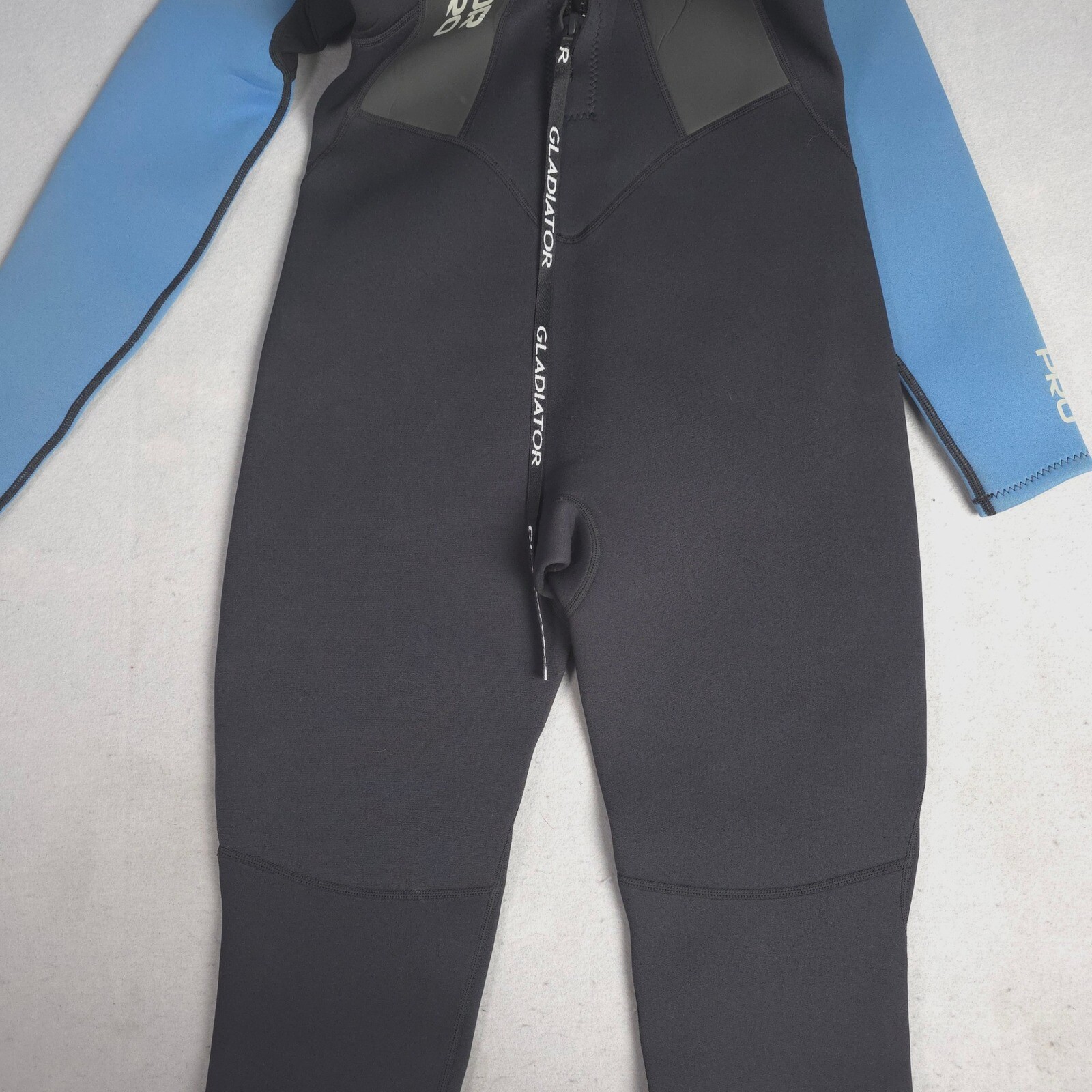 Gladiator Pro Wetsuit 3/2mm Full Body Scuba Diving Surfing Blue Black Size 14