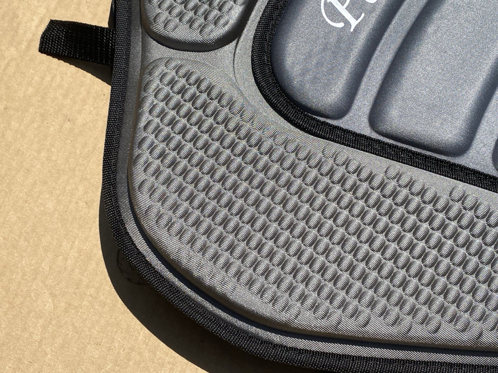 Universal Deluxe Kayak Seat Cushion with Storage Standard 1 Pack Black/Gray