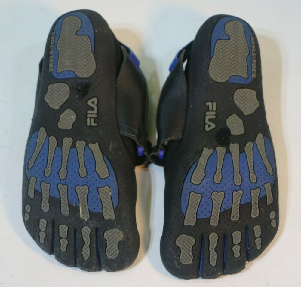Fila Skele Toes Water Shoes 3PK000EX 023 EZ Slide Black Blue Barefoot Unisex 5