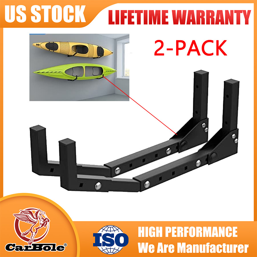 1 Pair Wall Mount Kayak Storage Rack, Kayak Hooks for Garage Wall for Kayak