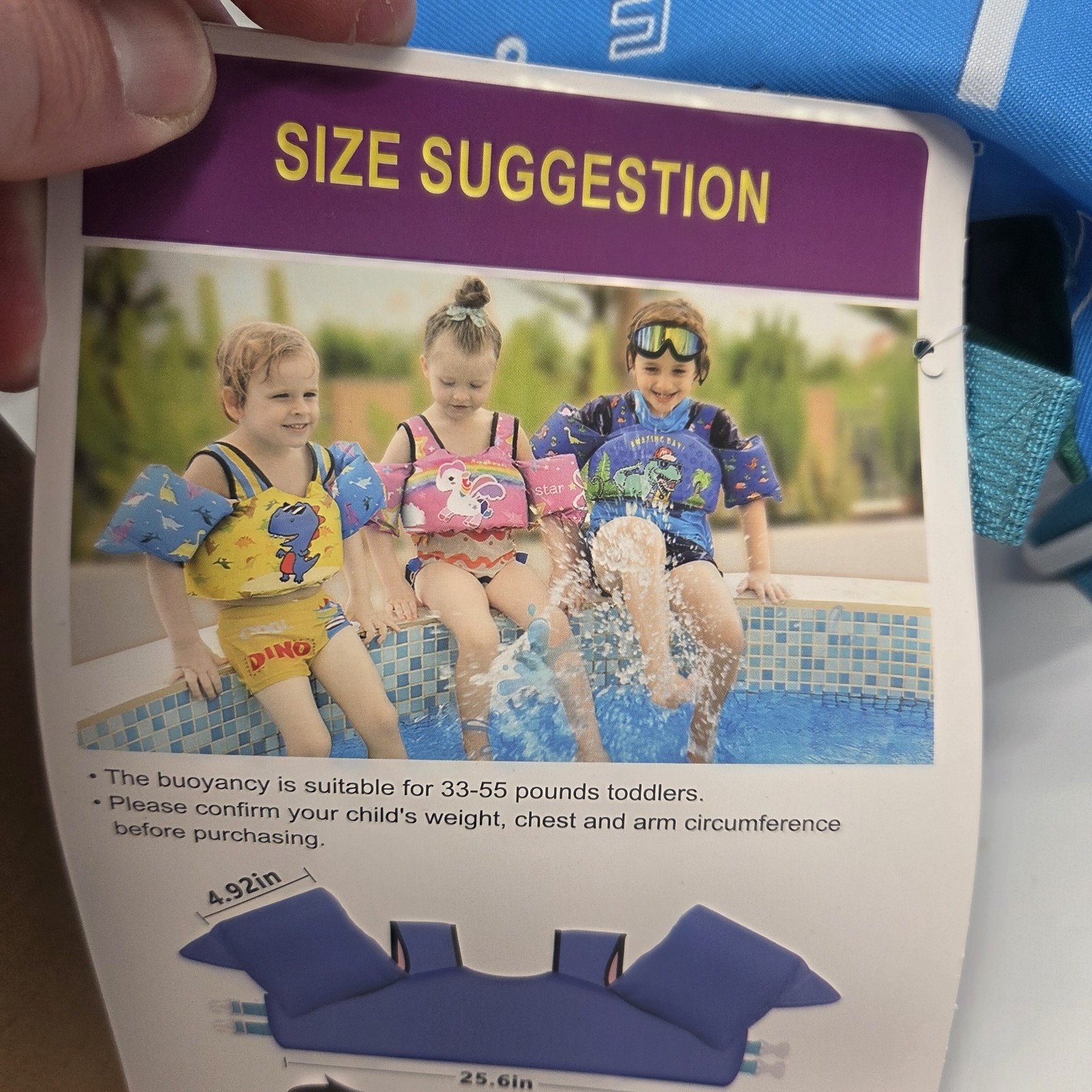 Kids Swim Vest Life Jacket for 30-55 Pounds Boys and Girls, Dinosaur Floatie
