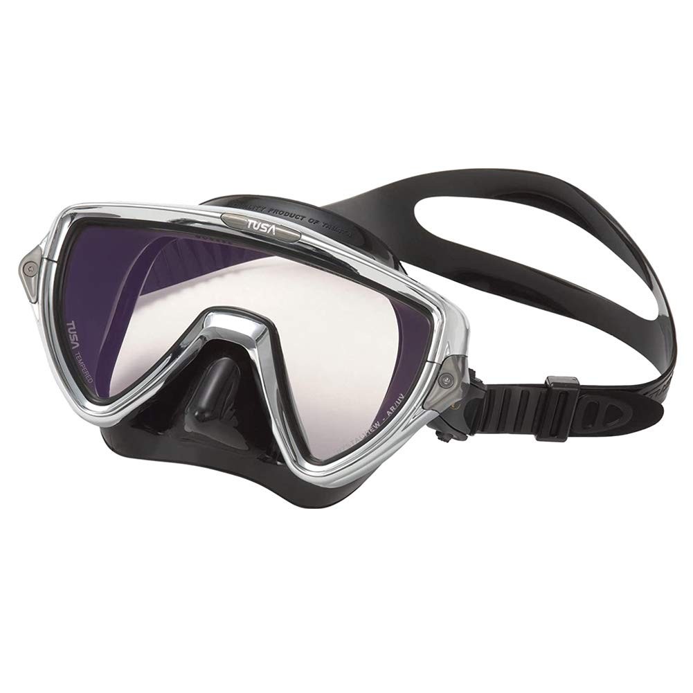 Tusa M-110 Visio Uno Pro Scuba Diving Mask Chrome M-110Sqb-Cr