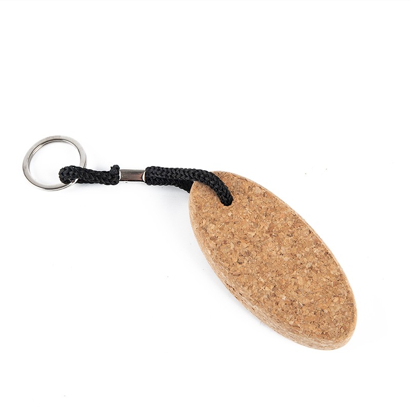 1Pc Cork Ball Keychain Floating Buoy Holder for Water Sports Beach Rowing B.82