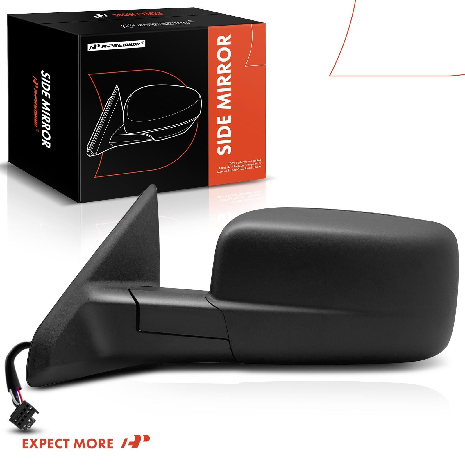 A-Premium Driver Side Power Door Mirror – Compatible with Ram 1500 2014-2018,…