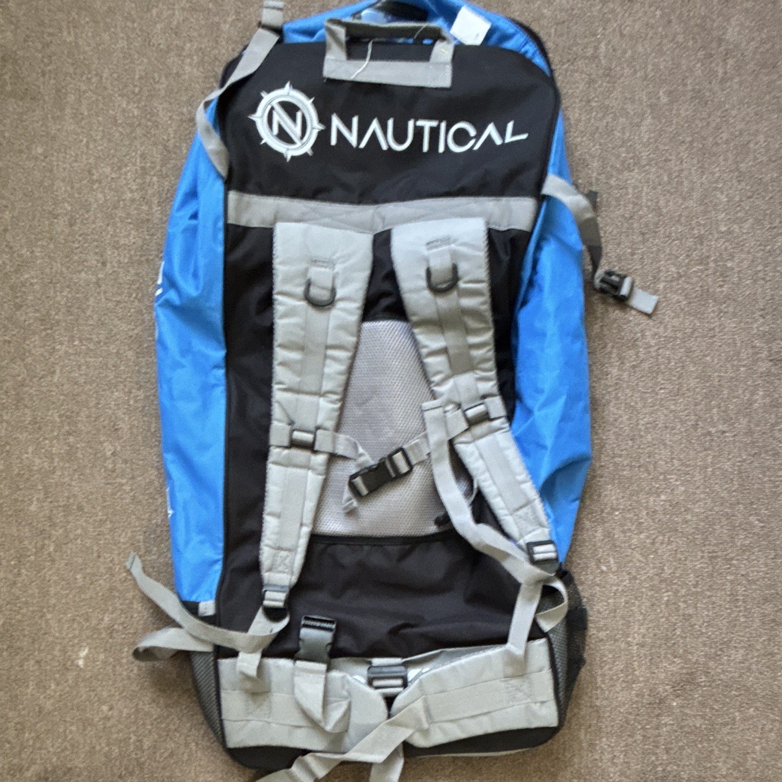 Nautical iROCKER SUP Board Travel & Storage Backpack Carry Bag Blue Gray Black