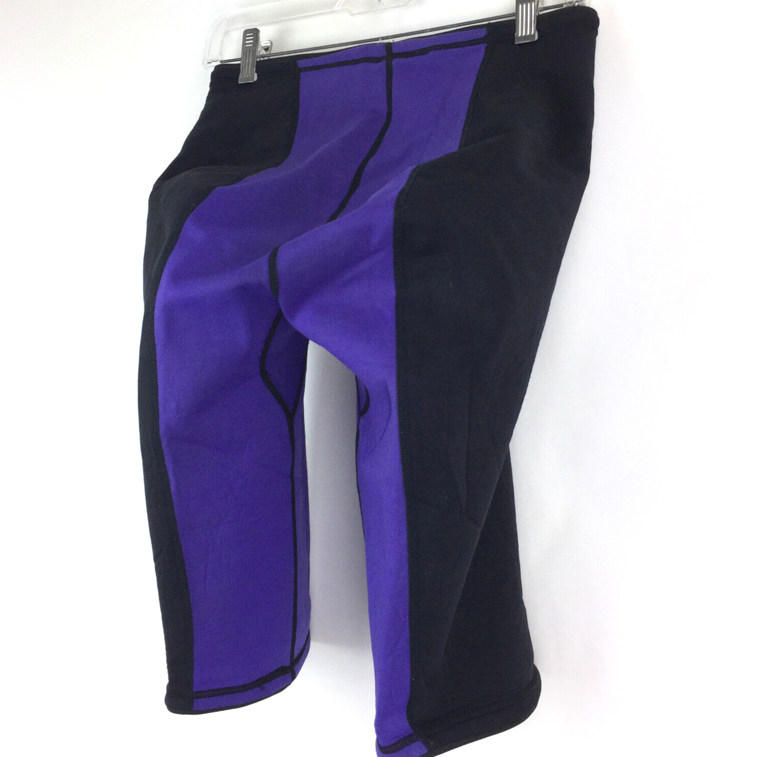 Vtg Salamander Mens Medium Purple Black Neoprene Watersport Shorts Swim Bottoms