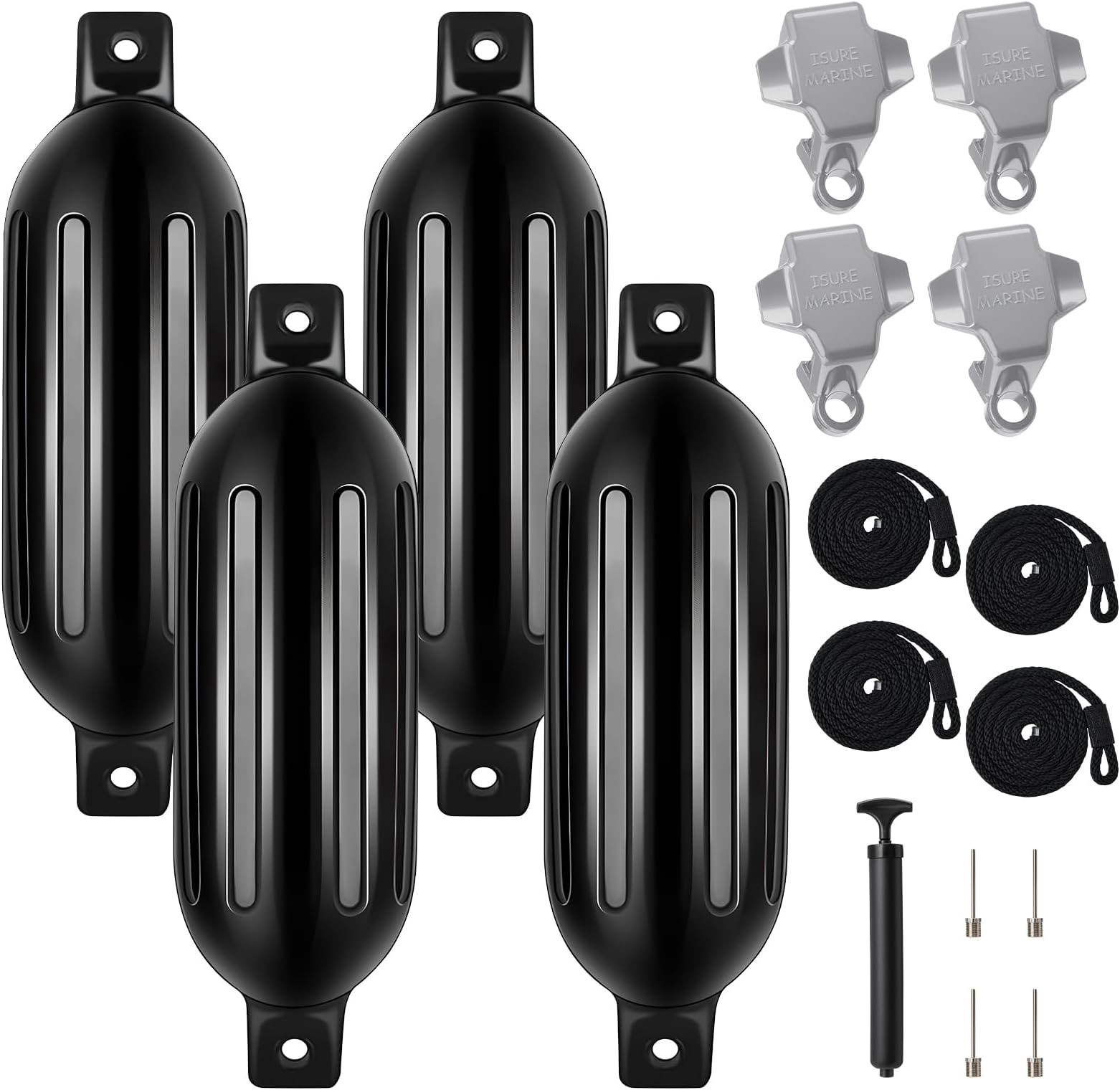 DaisyInner 4 Pack Boat Bumper for Docking Inflatable Boat Fenders with 4 Boat…
