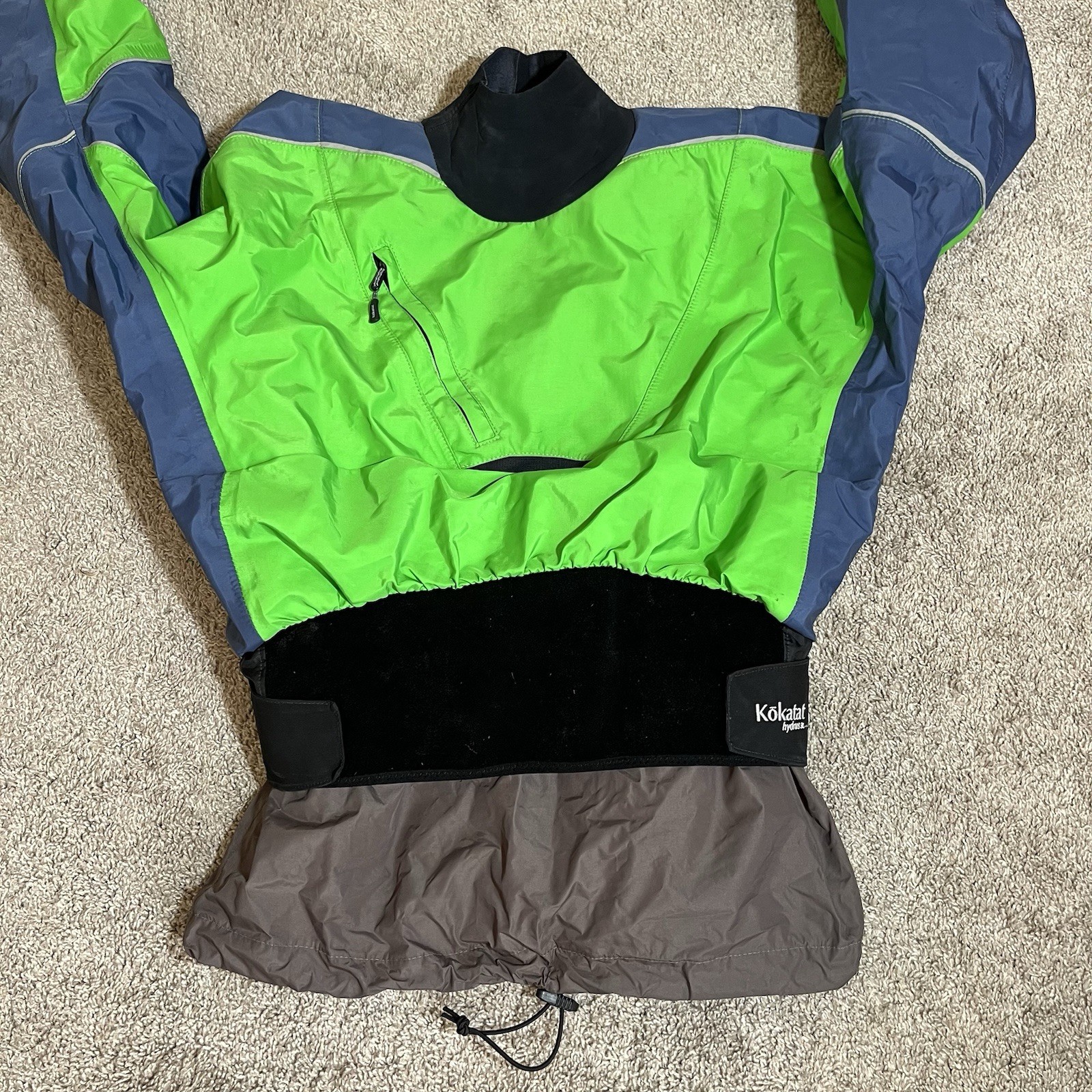 Kokatat Hydrus 3L Stoke Dry Top Men’s Size XL Green & Grey Rafting Paddling USA