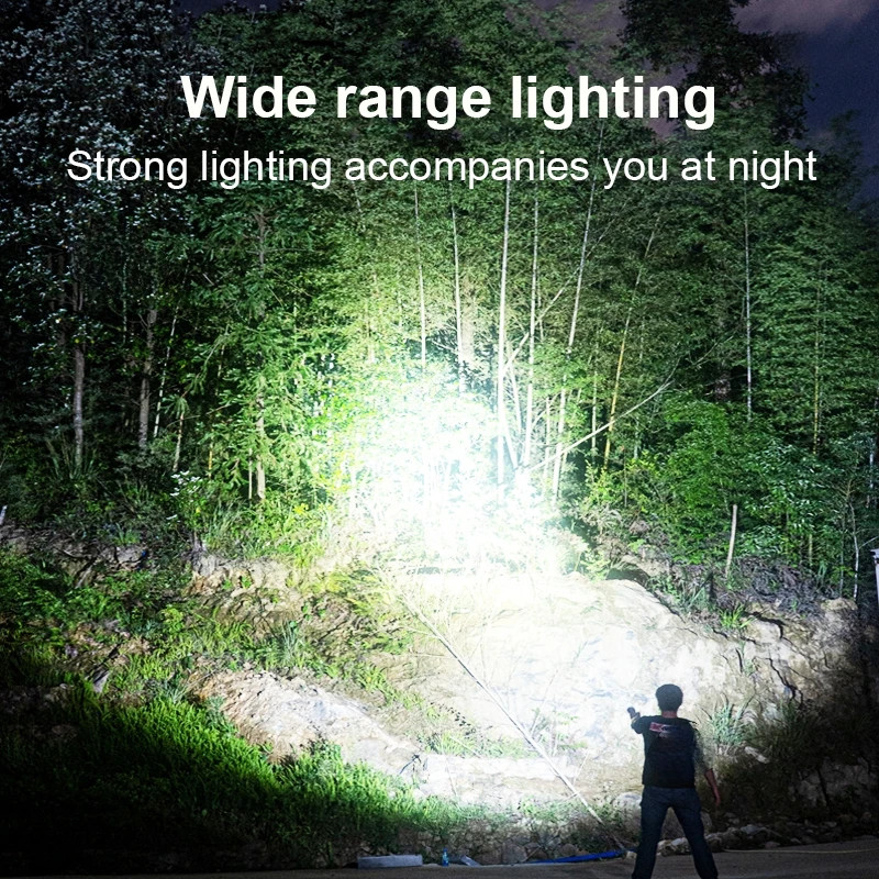 Diving Flashlight Underwater Torch Waterproof Dive Light for Night Fishing Scuba
