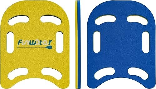 FunWater 18” Swim Kickboard EVA Training Board w/ Non-Slip Edges & 6 Handles