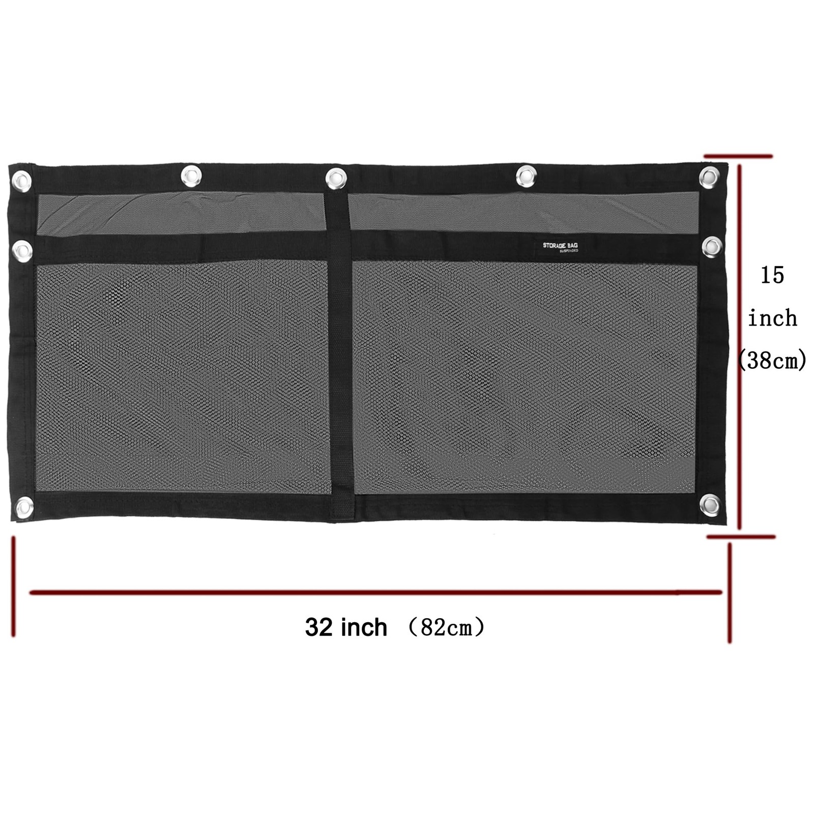 Upgrade Boat Storage Bag,Mesh Suspended Storage Organizer, Cargo Net Pocket O…