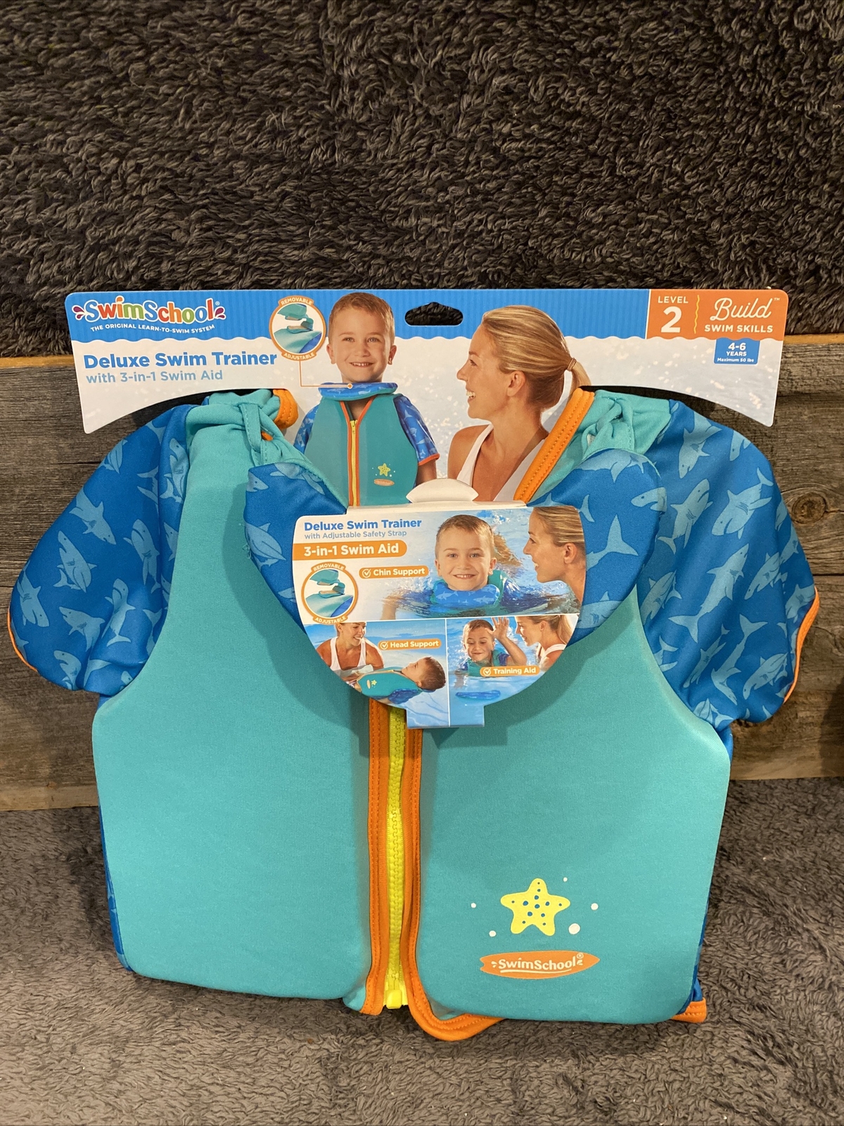 SwimSchool Deluxe Swim Trainer Level 2 up to 50 pounds Brand New!