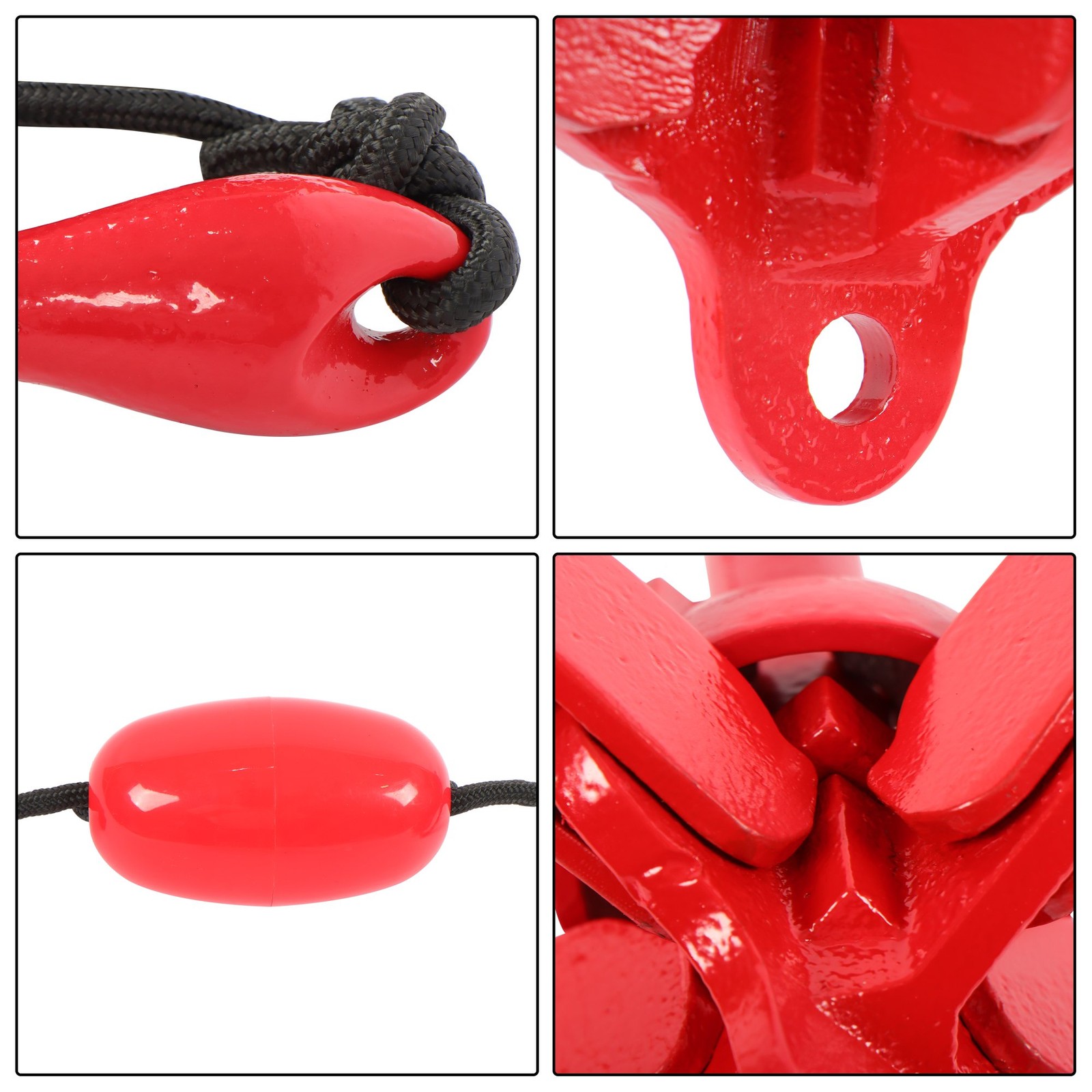 (2) Portable Marine Kayak Folding Anchor Kit Canoe Raft Boat Jet Ski 26.2ft Rope