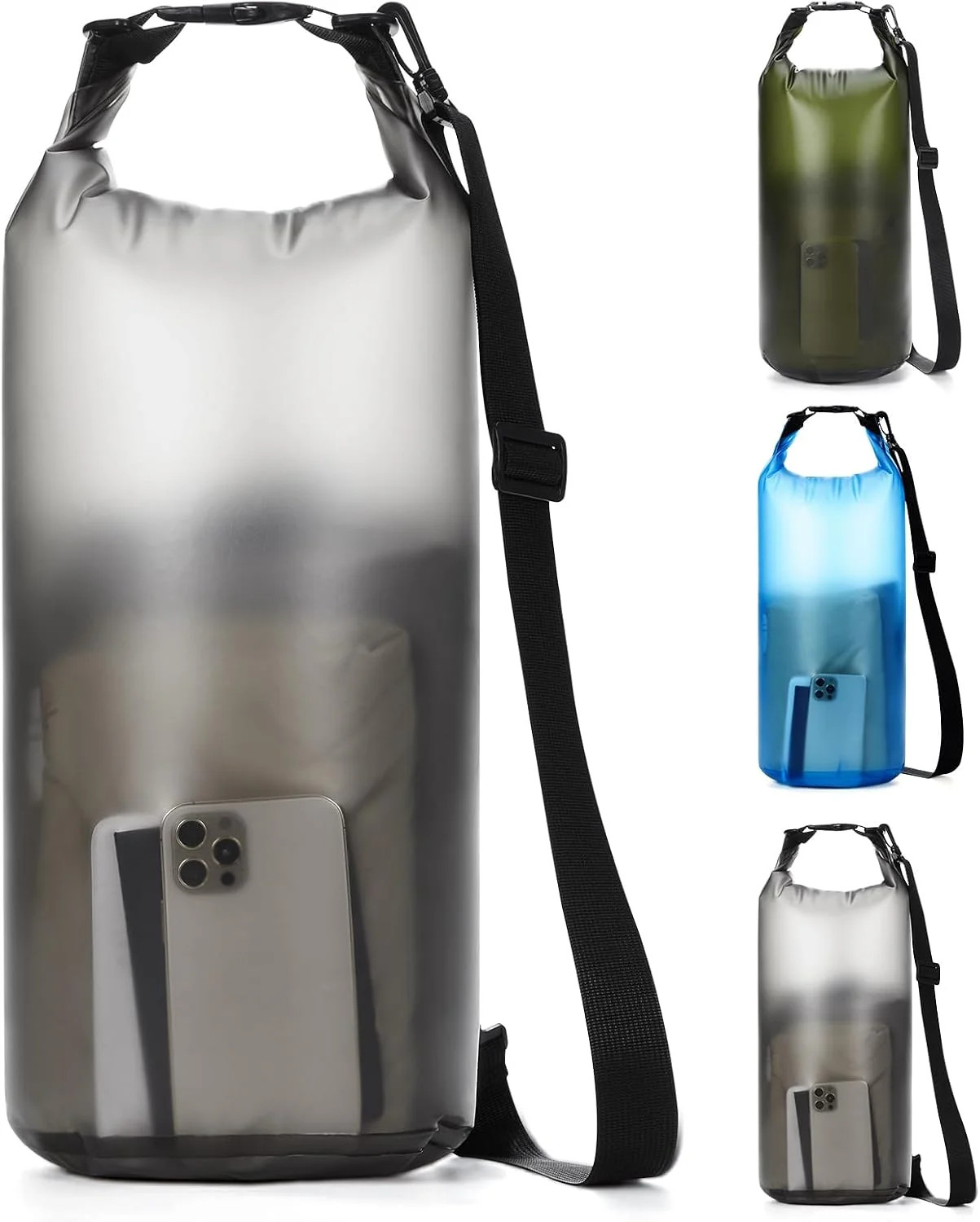 Dry Bags for Kayaking Waterproof, 5L/10L Dry Storage Bag, Roll Top Wet Bag for S