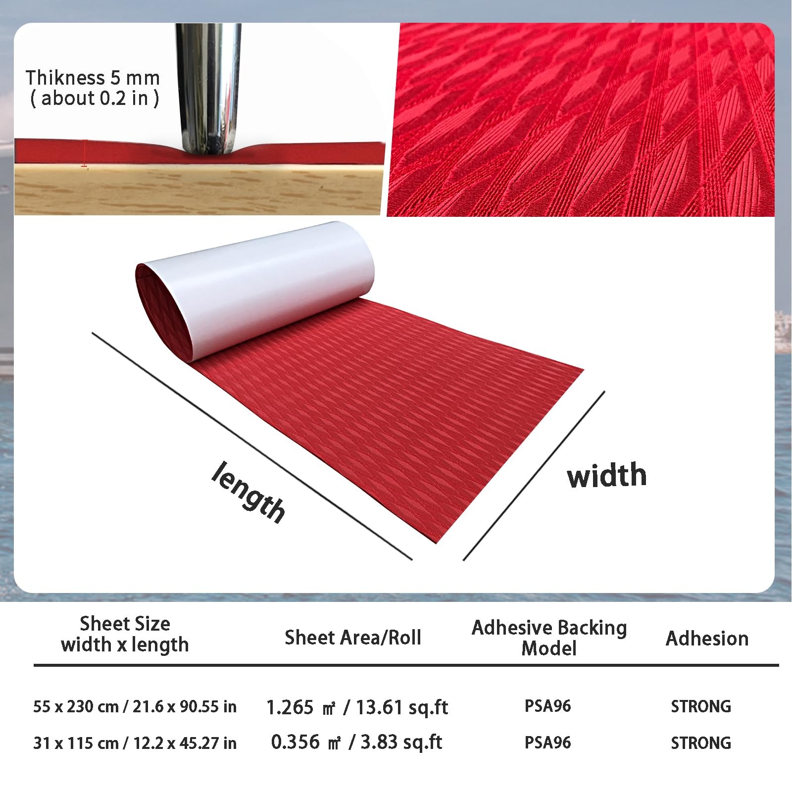 Kxkzren Eva Foam Boat Flooring Self-Adhesive Non-Slip Traction Mat For Bass