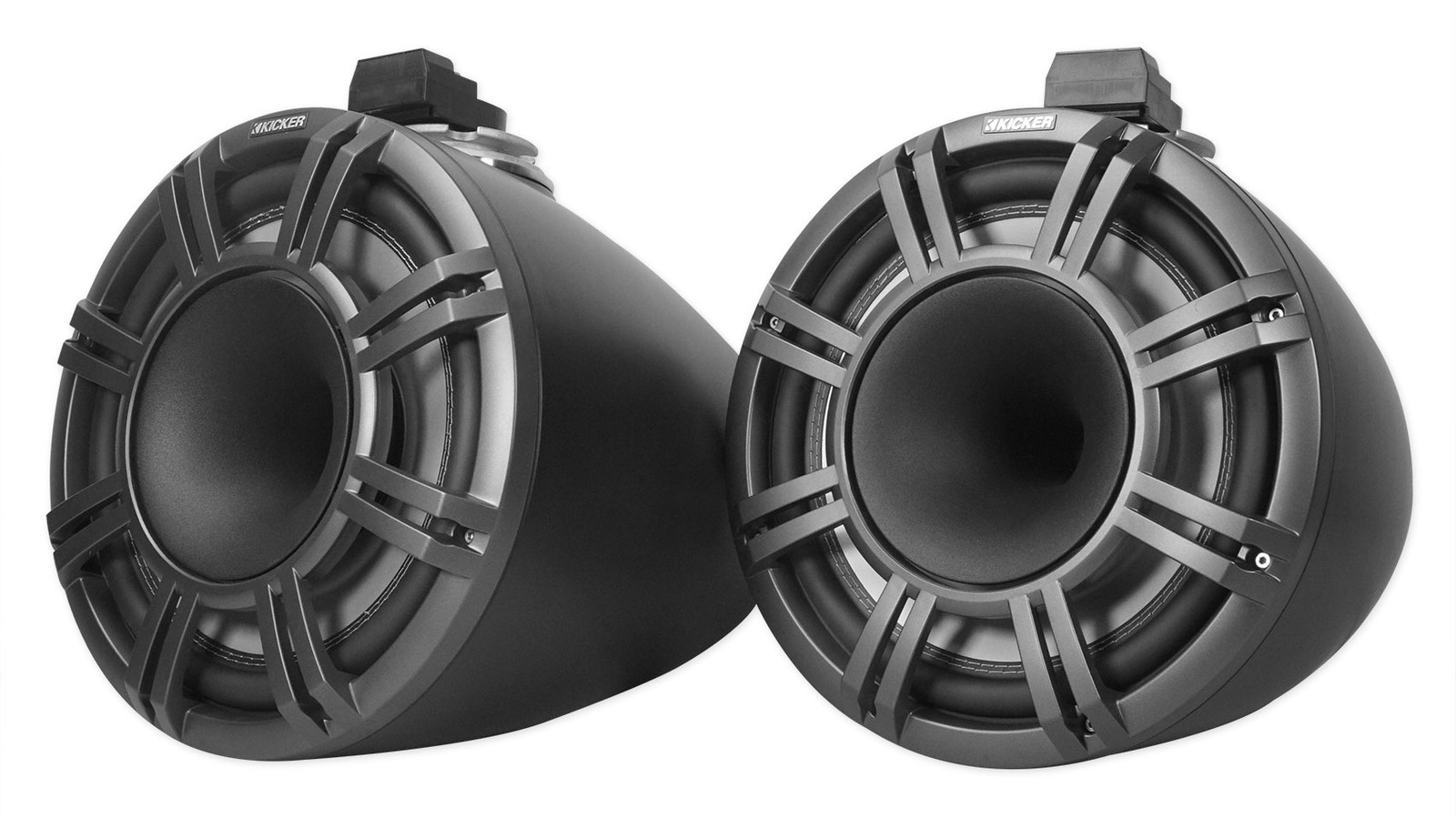 Pair Kicker KMTC9 HLCD 9″ 600w LED Wakeboard Tower Speakers+(2) Party Speakers