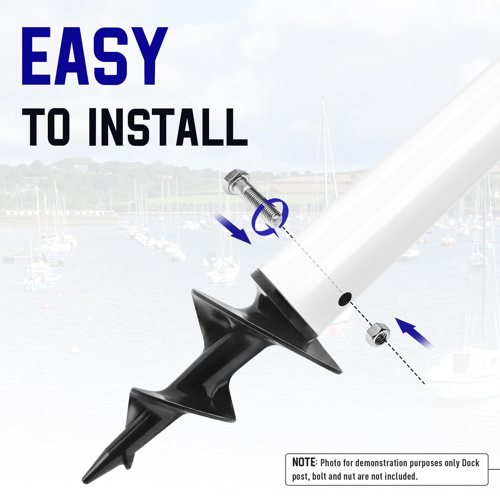 1 Pack Dock Sand Auger for Making PVC Tubing Sandbar Anchor Securing Your Boat