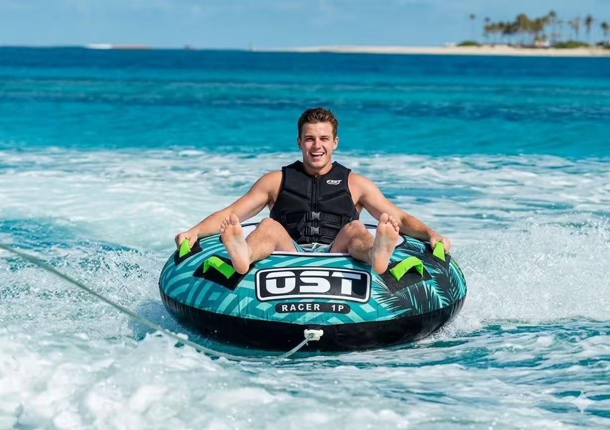 Durable Racer 1P Towable Tube for Adults & Teens – Quick Connect & Secure Grip