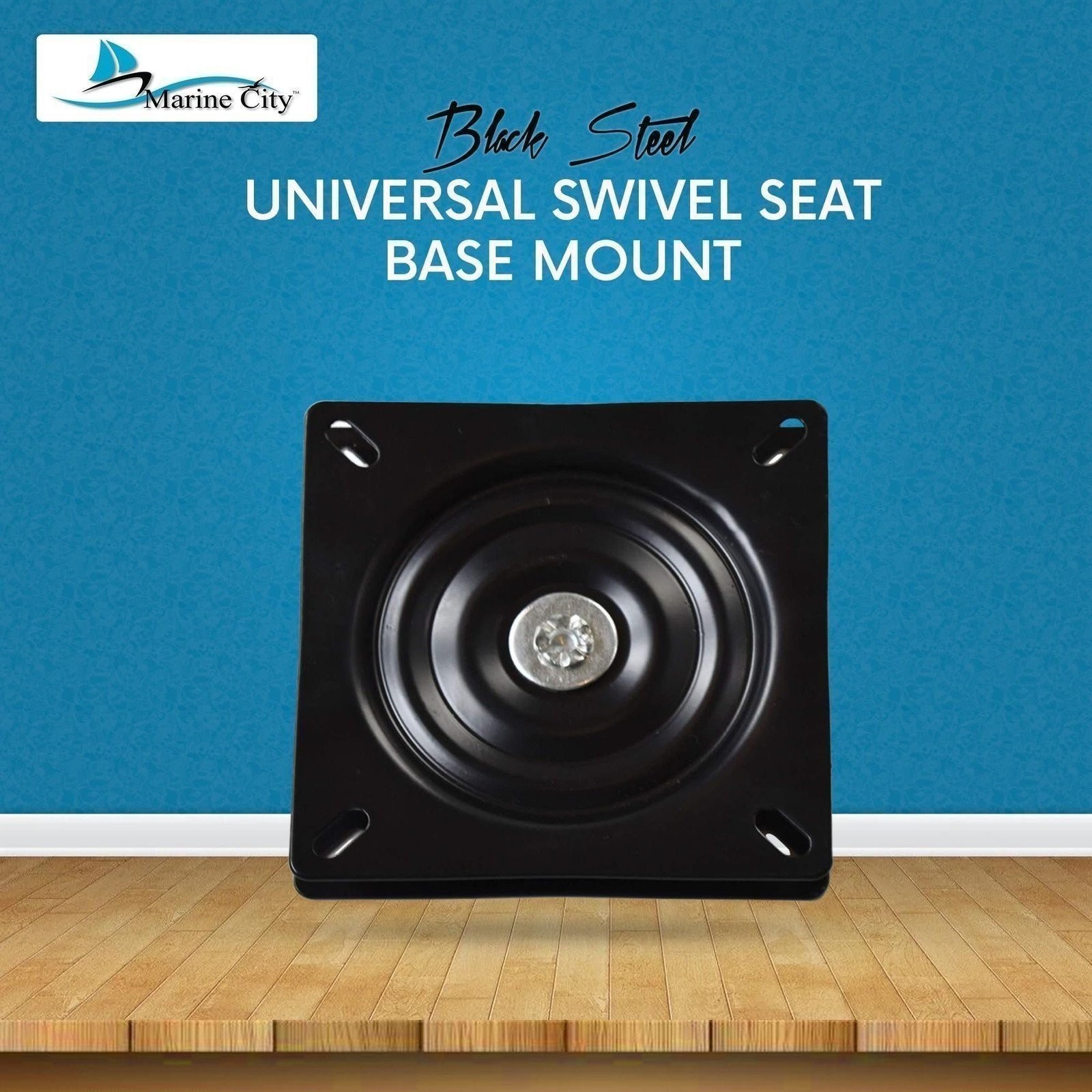 Marine City 7-Inch Universal Swivel Seat Base 360 Rotation for Boats, Yachts