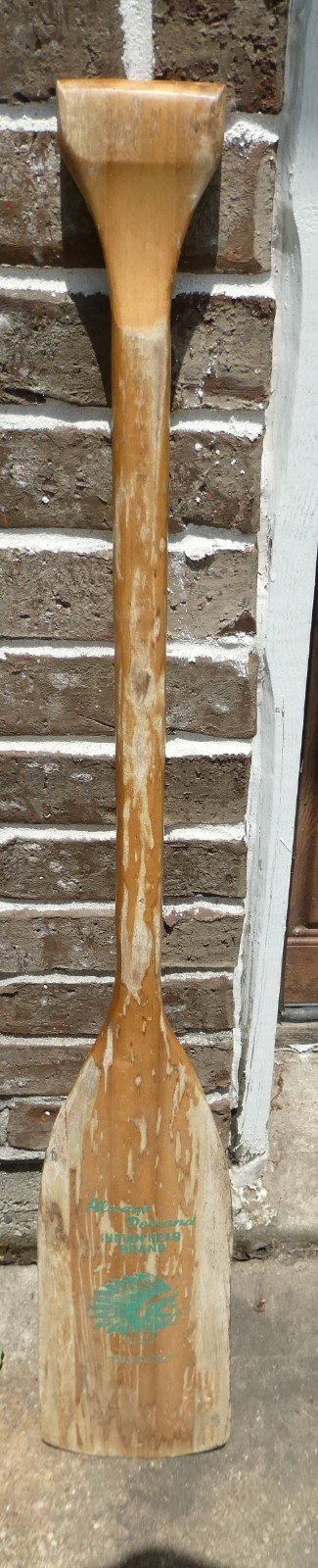Indian Head Wood Canoe Paddle/Oar Green Paint 42″