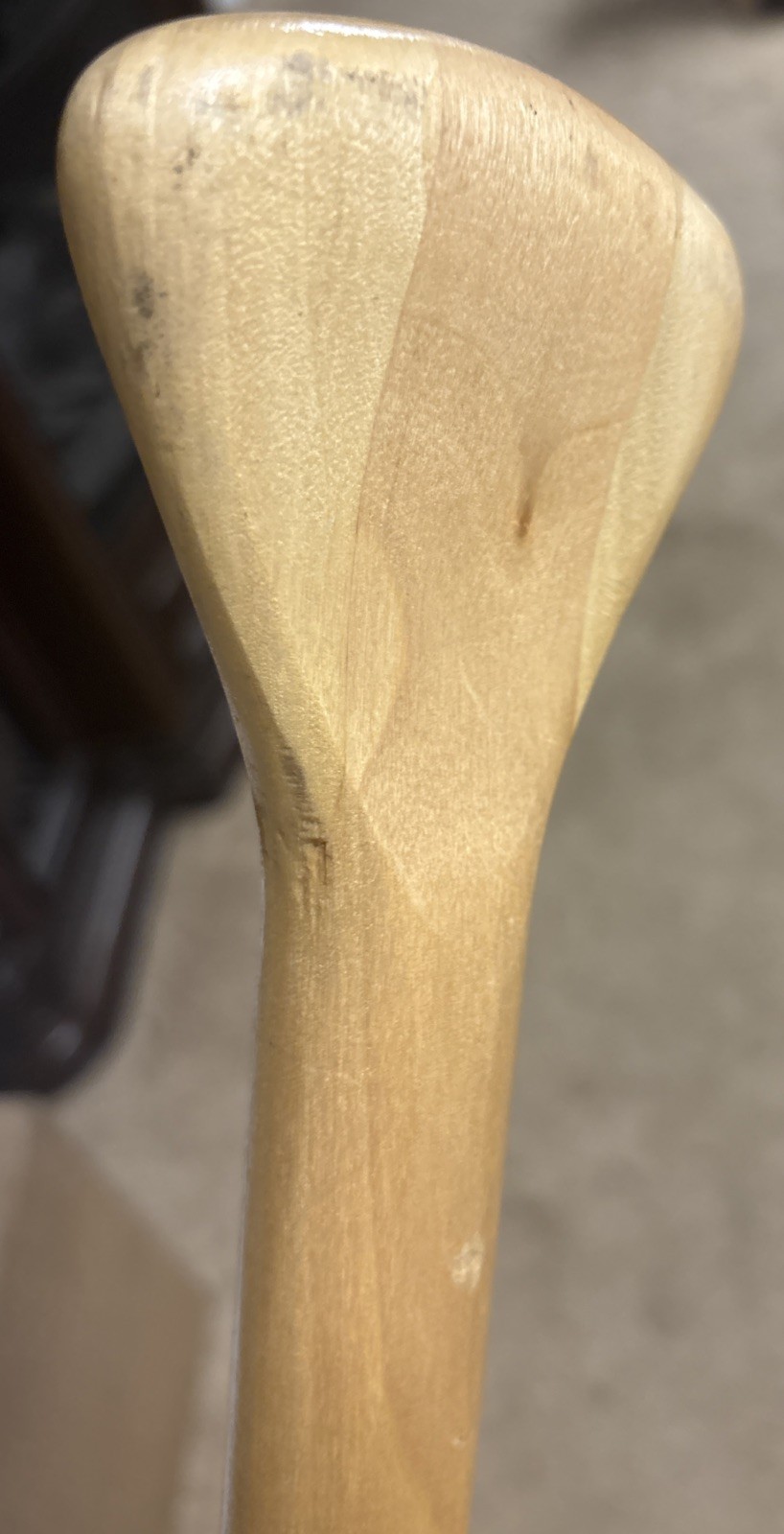 Vintage Feather Brand Canoe Paddle 46.5” Wood Caviness Woodworking Alabama USA