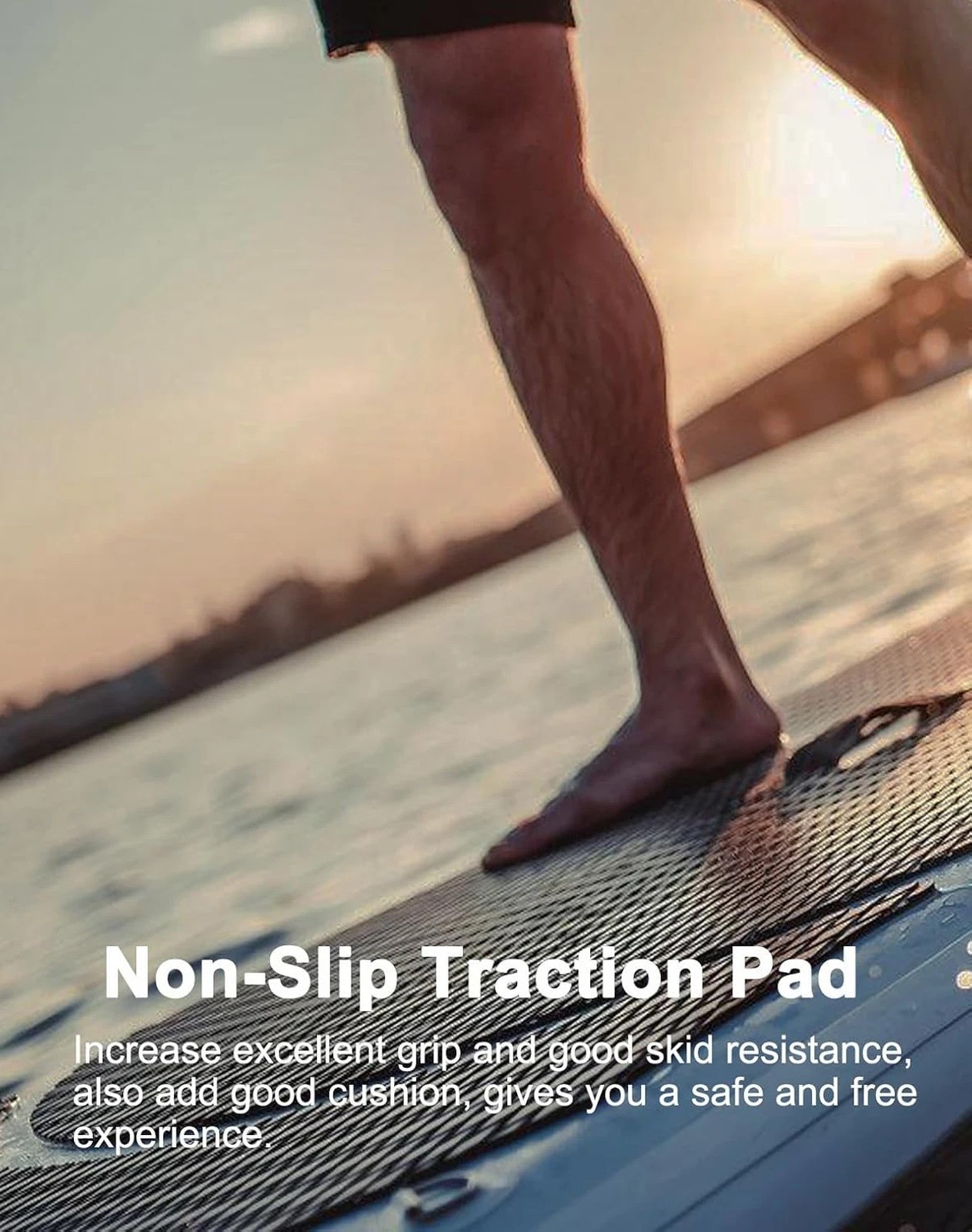 Universal EVA Foam Surfboard Pad Non Slip Deck Traction Mat for Boat Kayak Yacht
