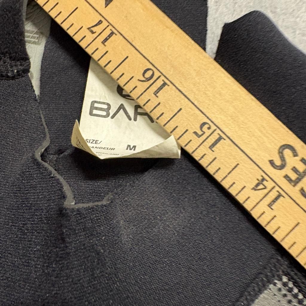 Bare Plazma 2/2mm Shorty Wetsuit Mens Medium Black Silver Blue Springsuit
