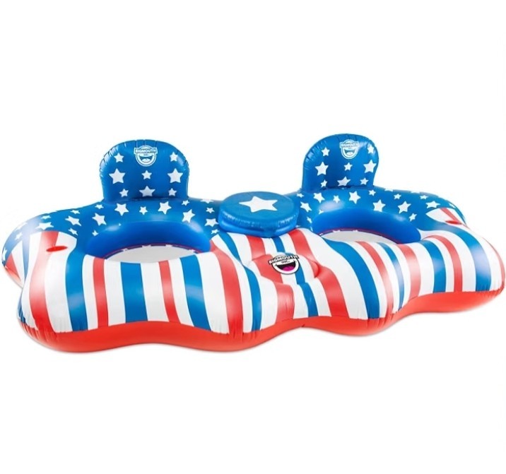 BIGMOUTH Americana Star 2-Person River Tube 🦅250TH ANNIVERSARY AMERICAN FLOAT🦅