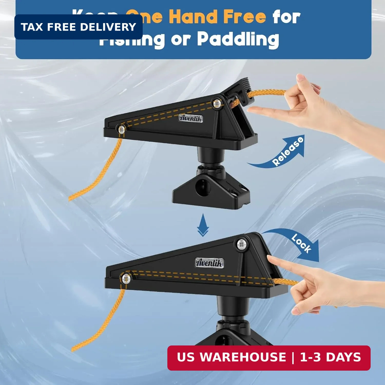 Kayak Anchor Lock System Durable Easy-to-Use Anchor Lock for Small Boats and Kay