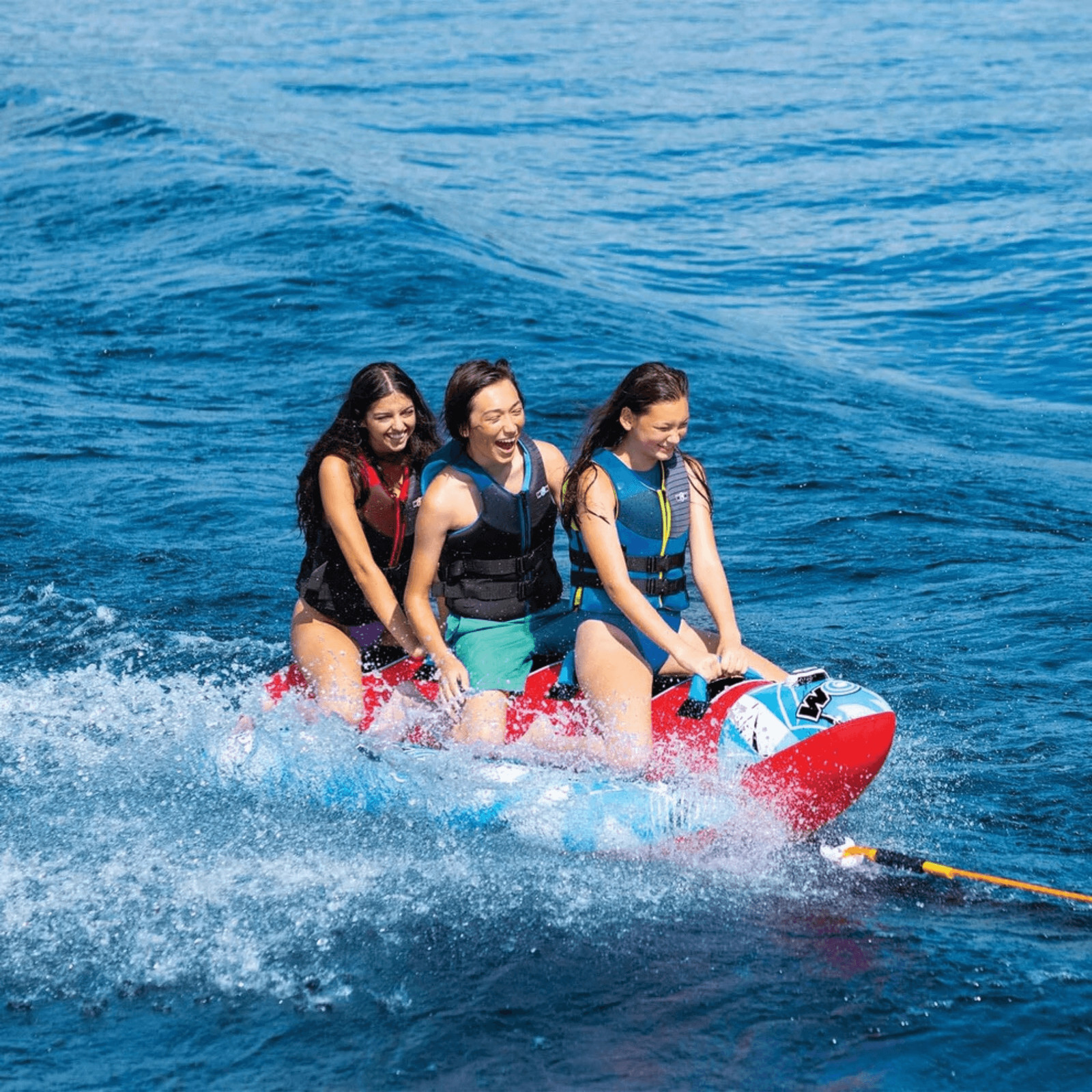 WOW Watersports Sub-Zilla 3-Person 3P Towable for Compact Storage and Strong PVC