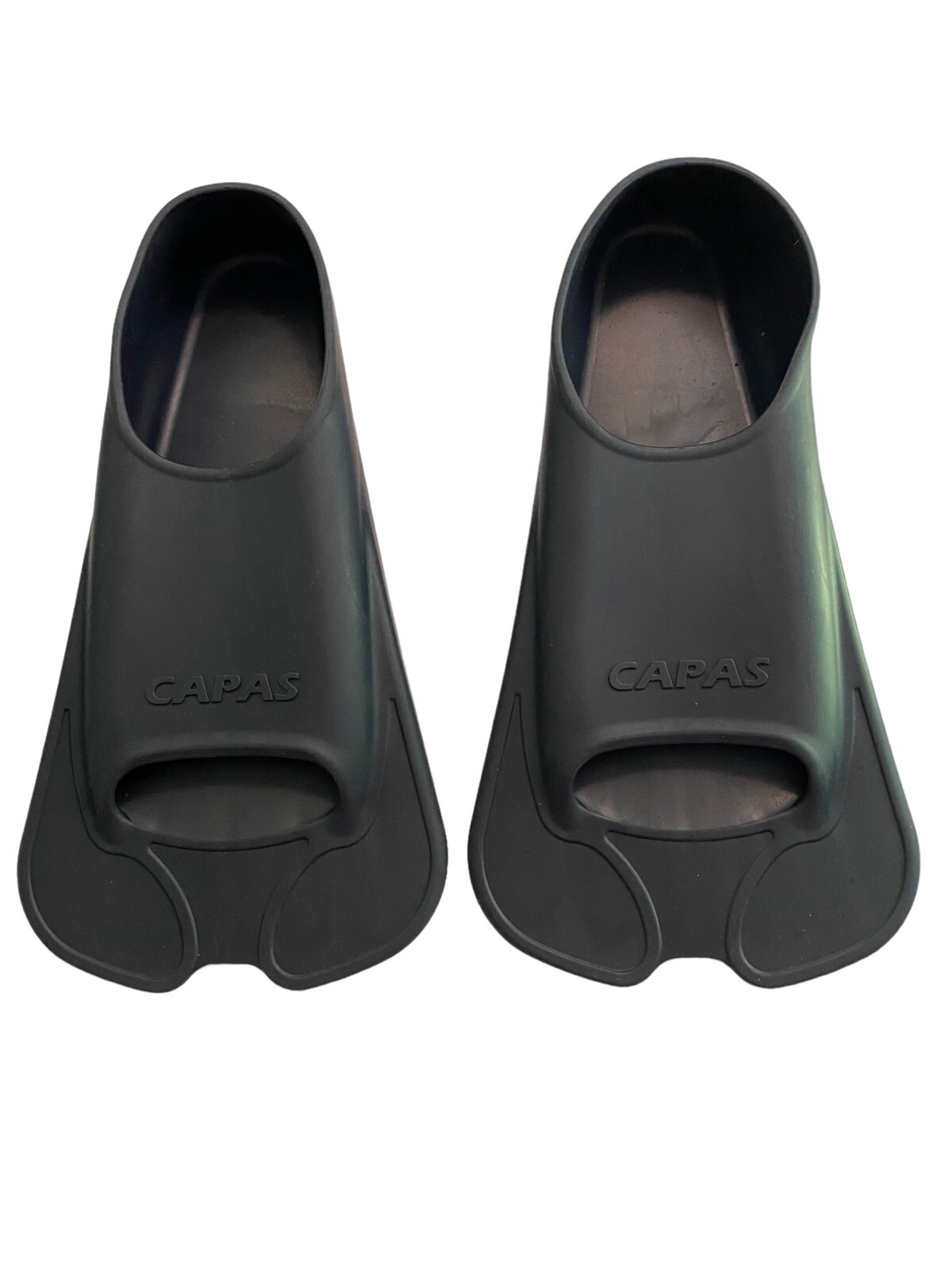 Swimming Training Fins XS (US Male 4.5-6) Short Blade CAPAS Silicone Black