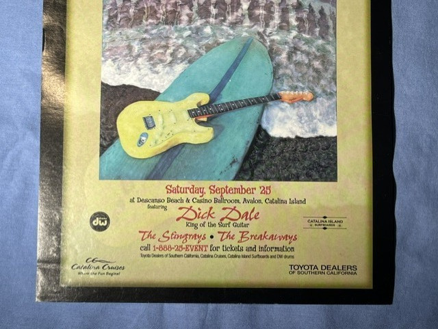 DESCANSO CASINO SURF MUSIC FESTIVAL 1976-11″ x 8 1/4″-ORIGINAL /$457 eBay Value