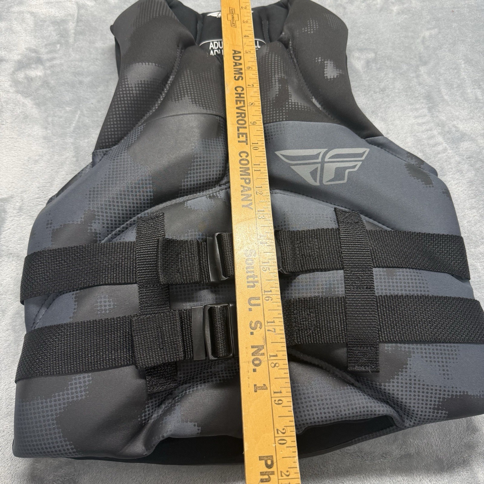 Fly Racing Life Jacket, Neoprene Life Vest, X-Small Adult Life Jacket, Black