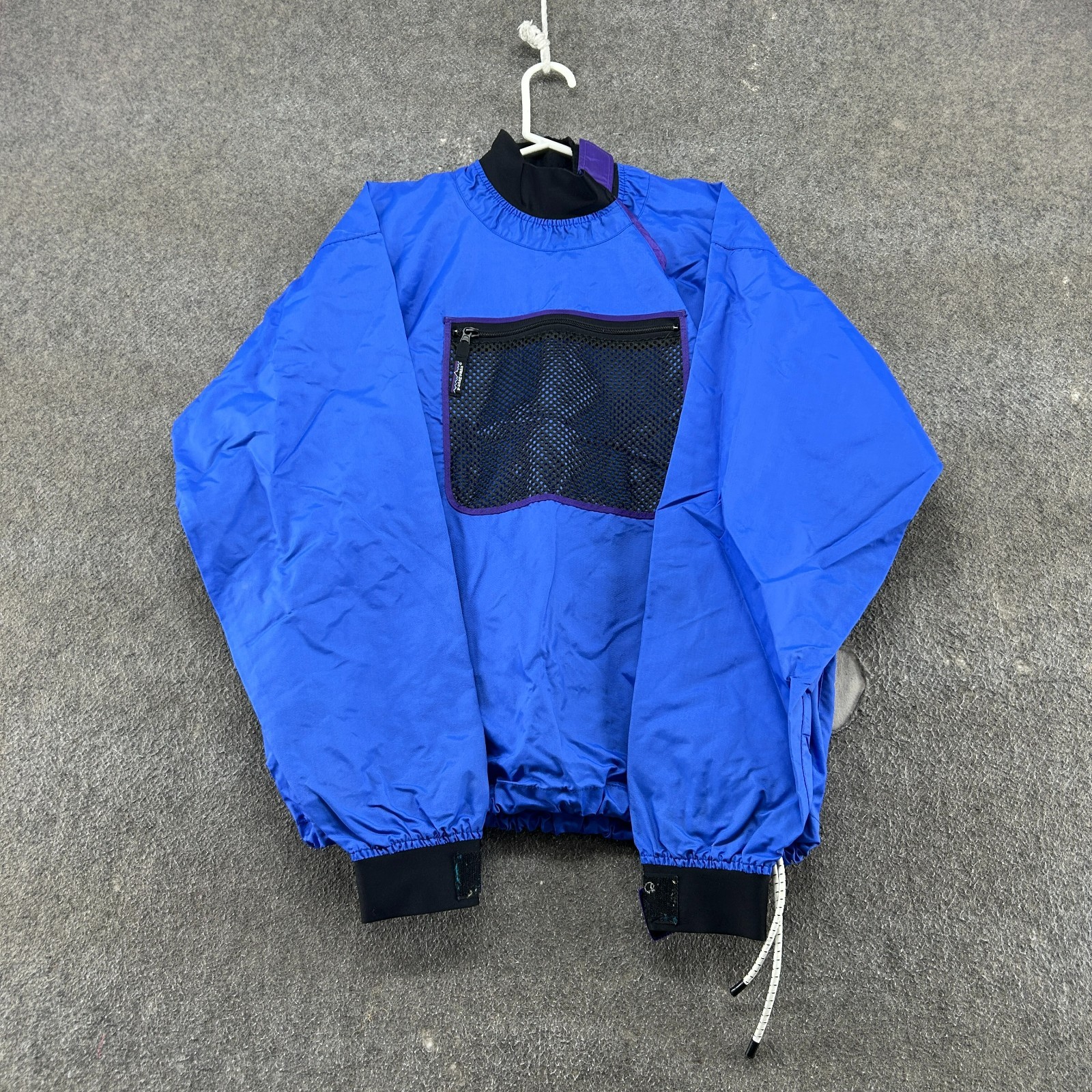 VINTAGE Patagonia Jacket Mens XL Blue Waterproof Kayak Paddling Dry Top USA 90s