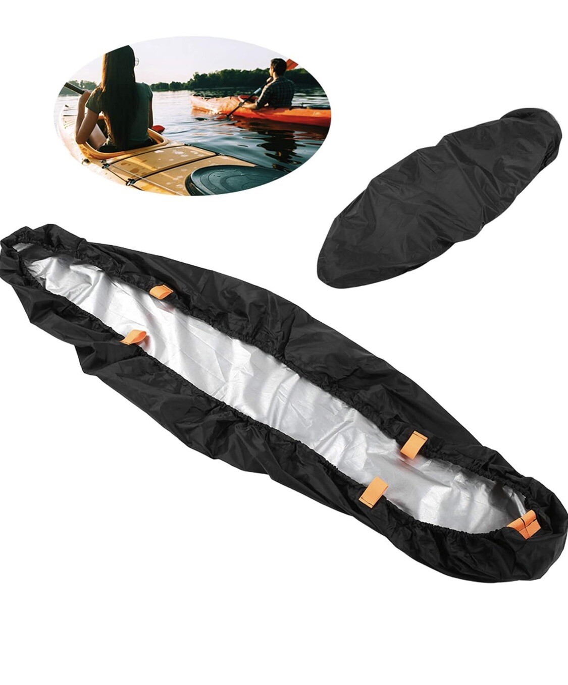 Moocy Kayak Cover Canoe Cover Waterproof UV Resistant