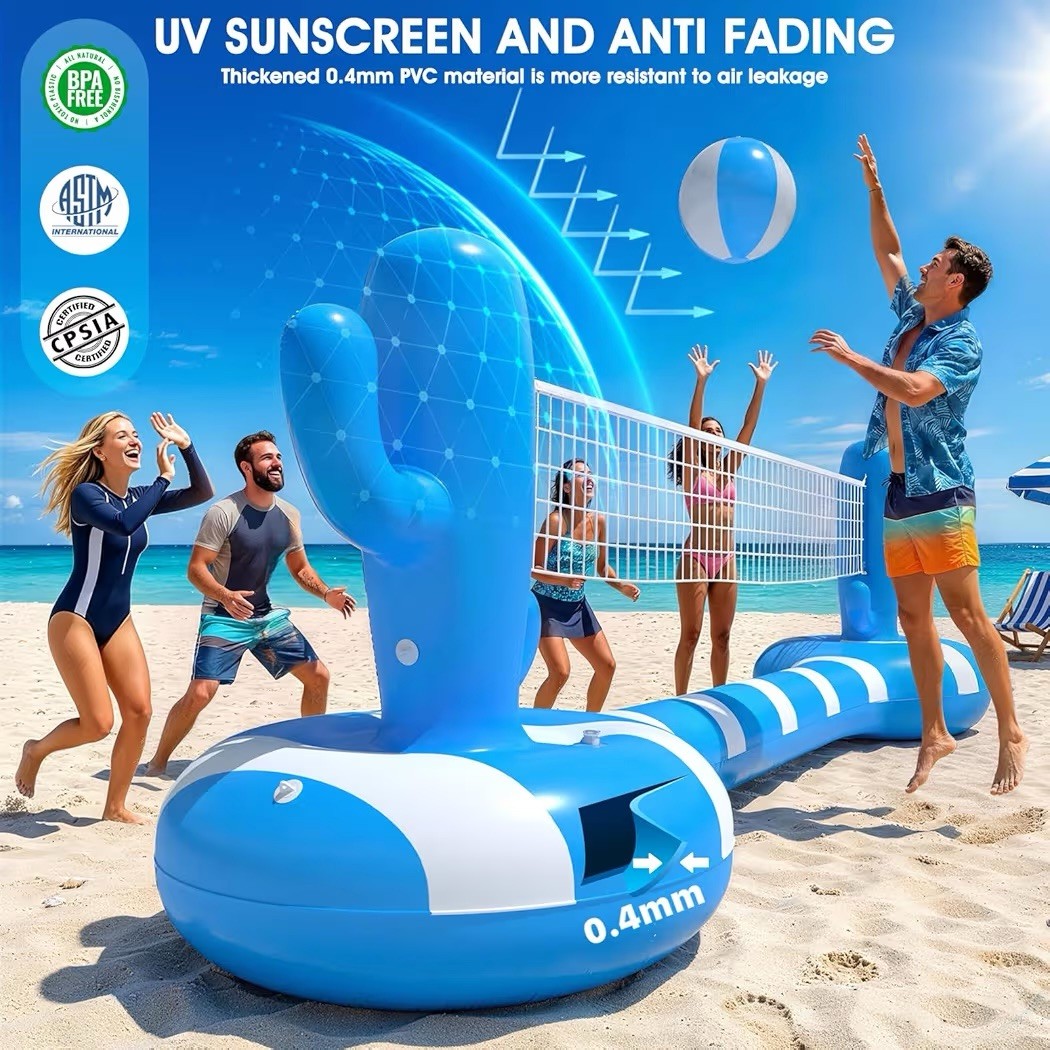 2026 Pool Volleyball Net With Lights,Inflatable Volleyball Net For Pool,Float…